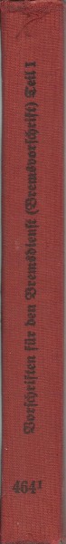 Buch 1941 Vorschriften für den Bremsdienst DV464 - Teil 1: Bauartenbeschreibung