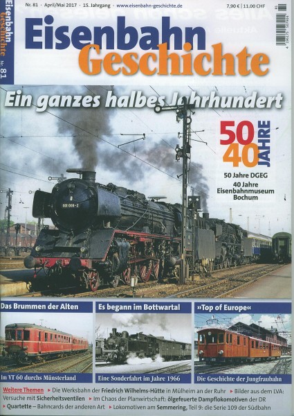 Heft Eisenbahn-Geschichte Nr. 081