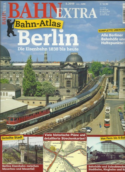 Heft Bahn-Atlas Berlin - Die Eisenbahn 1838 bis heute
