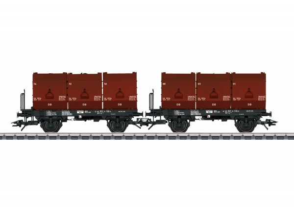 H0 Kokskübelwagen-Paar/2-a. DB-3 3-Kübel NH2020