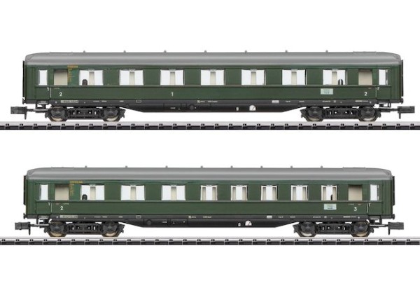 N D-Zug-Wagen-Paar-2 'D 96' 1./2.Kl. + 2.Kl. DB -3