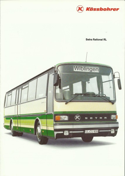 Heft 1989 Prospekt KÄSSBOHRER Setra Rational - Setra Rational RL + Rational HR-HRI