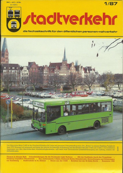 Heft 1987 Jahrgang Stadtverkehr