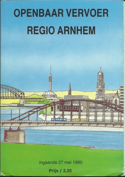 Buch 1990 Regional-Fahrplan - Arnheim Openbaar Vervoer - Regio Arnhem