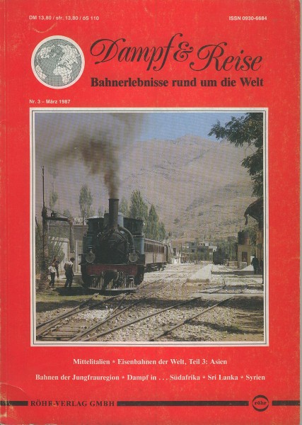 Buch Dampf & Reise - Nr. 003 Mittelitalien, Asien, Jungfrauenregion