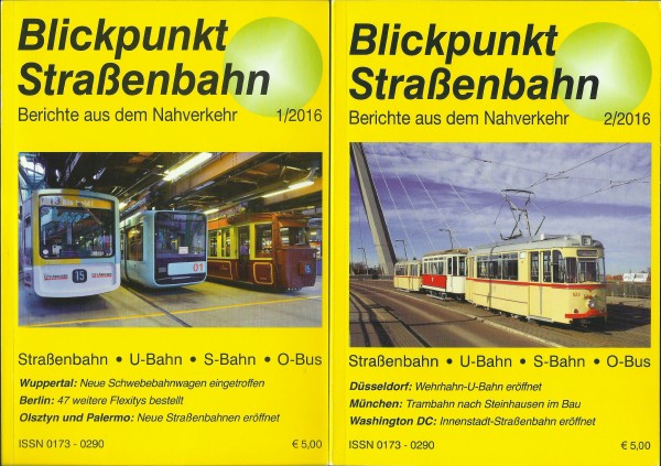 Heft 2016 Jahrgang Blickpunkt Straßenbahn