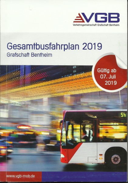Buch 2019 VGB Busfahrplan Grafschaft Bentheim