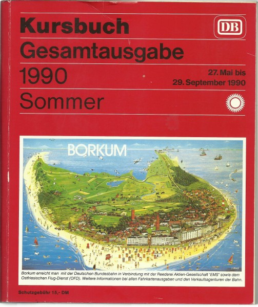 Buch 1990 Kursbuch - Gesamtausgabe Sommer