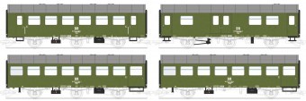 TT Rekowagen-Set/3a.+2a. DR-4b 4-tlg.