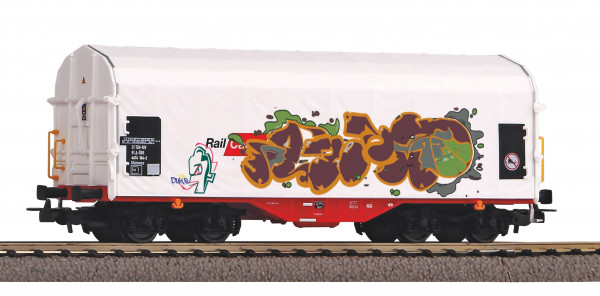 HO Schiebeplanenwagen Rail-Cargo-Austria Ep.VI mit Graffiti