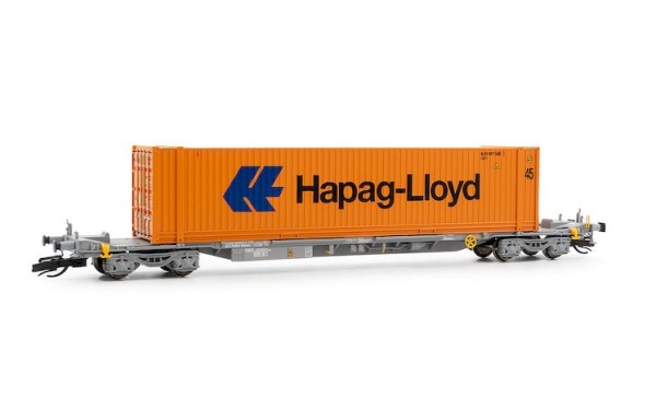 TT Containertragwagen der BauartSffgmss TOUAX, 4-achs.mit 45 Container Hapag-Lloyd