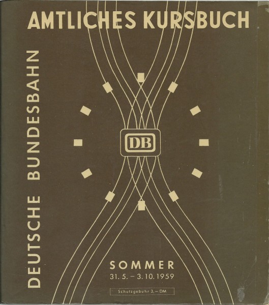 Buch 1959 Amtliches Kursbuch DB Sommer - REPRINT