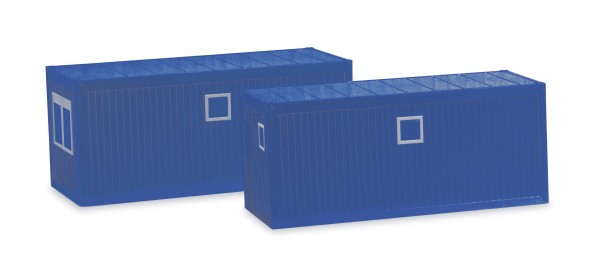 87 Baucontainer, enzianblau (2 Stück)
