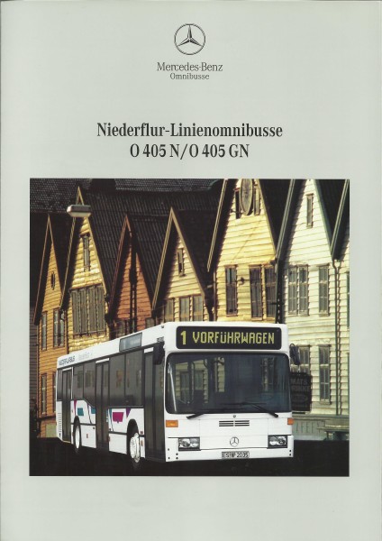 Heft 1994 Prospekt Mercedes-Benz - O405N/O405GN Niederflur-Linienomnibusse