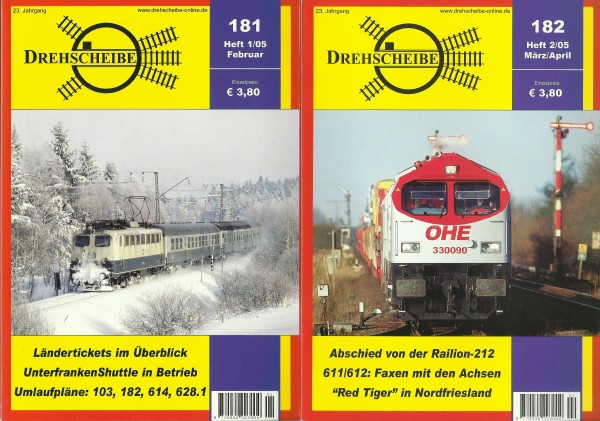 Heft 2005 Jahrgang Drehscheibe Heft 181-188