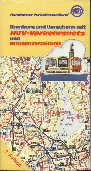 Buch 1980/81 HVV Liniennetzplan - Hamburg - Hamburger Verkehrsverbund