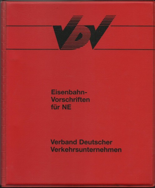 Buch Eisenbahn-Vorschriften für NE (FV-NE) - Verband Deutscher Verkehrsunternehmen
