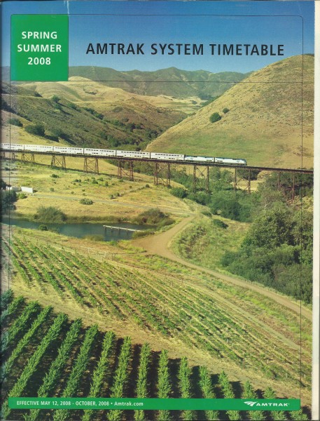 Buch 2008 Kursbuch AMTRAK (USA) Spring Summer Amtrak System Timetable