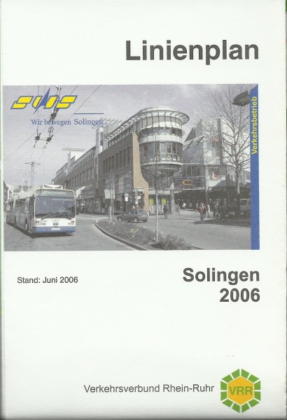 Buch 2006 VRR Liniennetzplan - Solingen