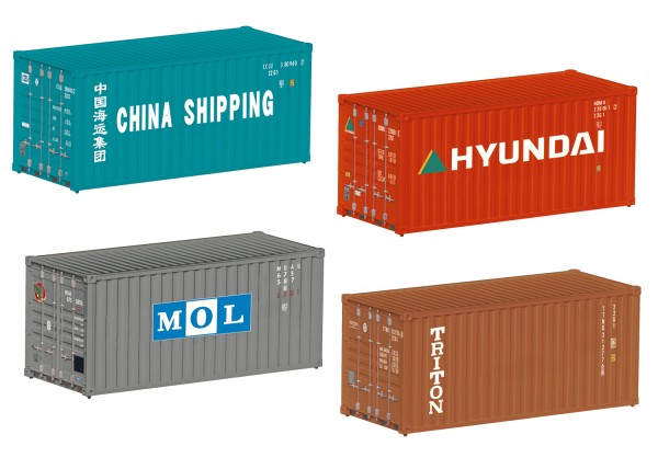 H0 Container-Set 20ft. privat Ep.VI