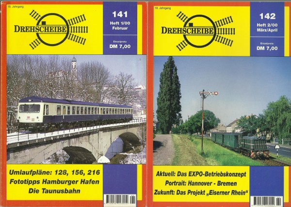 Heft 2000 Jahrgang Drehscheibe Heft 141-148