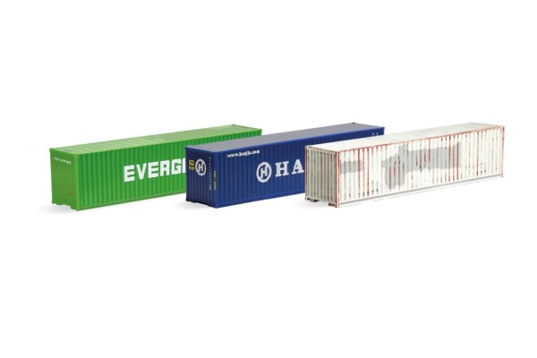 120 Container Set "Evergreen/Hanjin/gealtert"