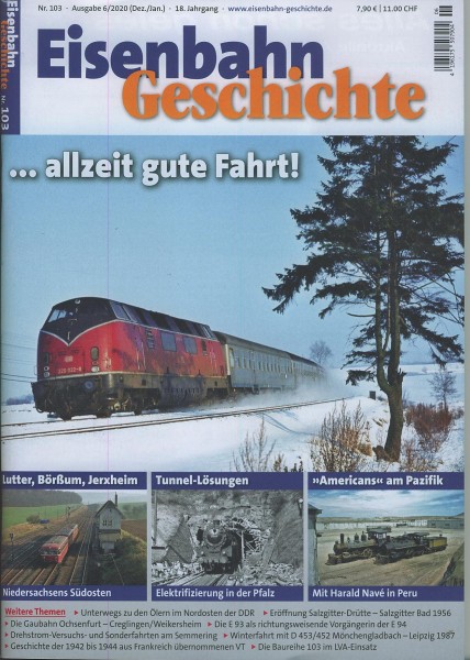 Heft Eisenbahn-Geschichte Nr. 103