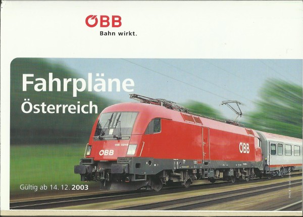 Buch 2004 Kursbuch ÖBB Fahrpläne - Österreich