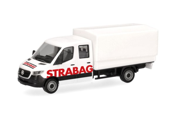 87 Mercedes-Benz Sprinter 18 Doppelkabine Pritsche/Plane "STRABAG" (A)