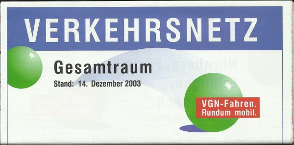 Buch 2004 VGN Liniennetzplan - Nürnberg