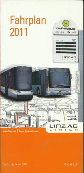 Buch 2011 Fahrplan - Linz - Linz AG Linien