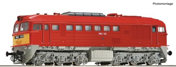 TT Diesellok BR.M62.129 MAV-4 rot SOUND