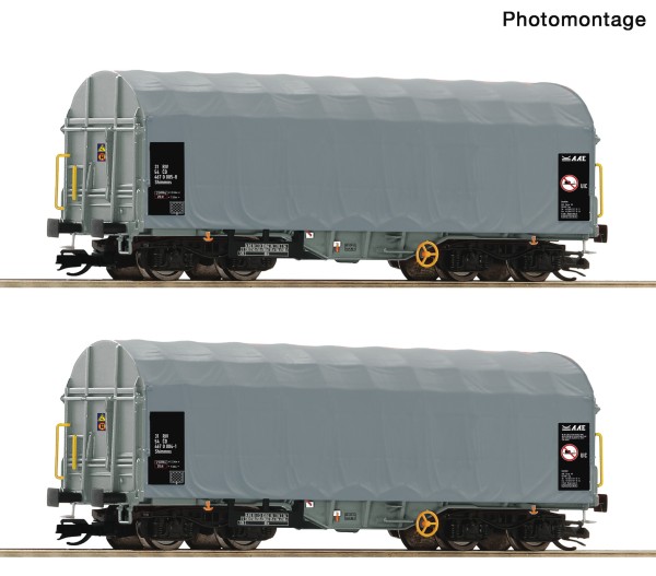 TT Schiebeplanenwagen-Paar/4-a. CD-Cargo-5 grau