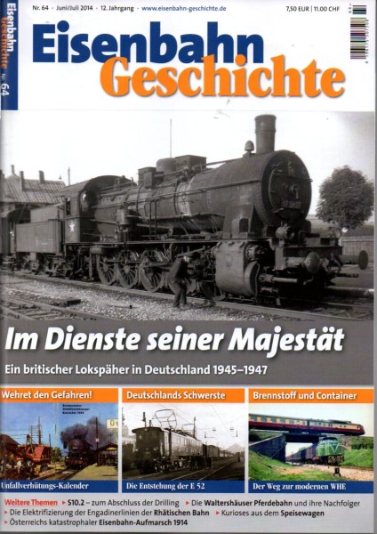 Heft Eisenbahn-Geschichte Nr. 064