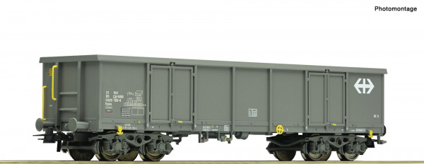 H0 Güterwagen/4-achs. offen Eaos SBB Ep.VI grau