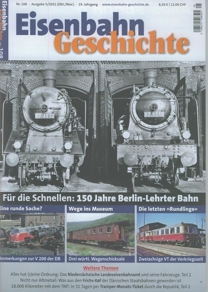 Heft Eisenbahn-Geschichte Nr. 108