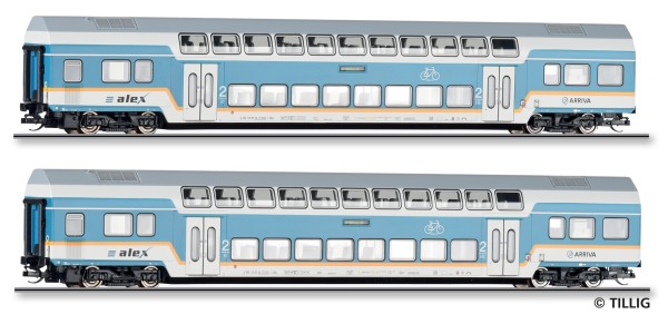 TT DoSto-Wagenpaar 2.Kl. ALEX-6 blau/grau [31.03.26]