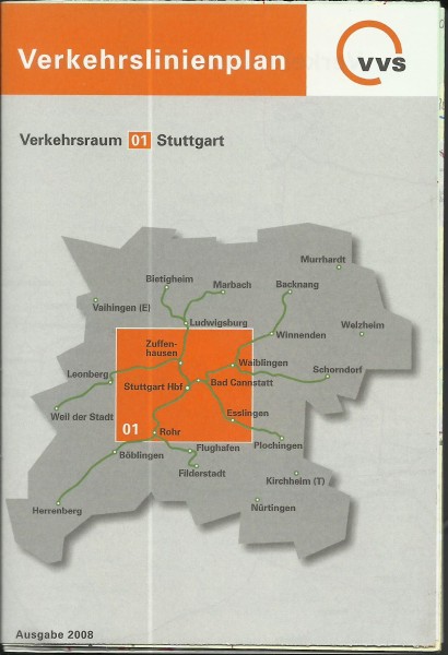 Buch 2008 VVS Liniennetzplan - Stuttgart