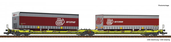 H0 Doppeltaschenwagen T3000e GATX Ep.6 +Cont. Arcese