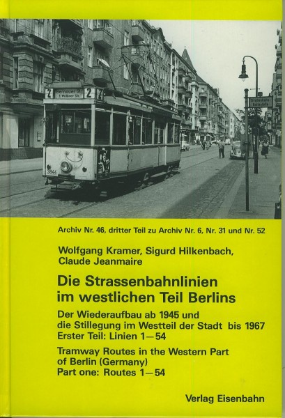 Buch Die Strassenbahnlinien im westlichen Teil Berlins: Linien 1 bis 54
