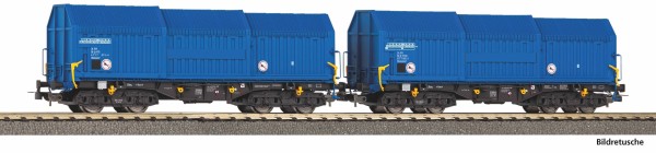 HO Teleskophaubenwagen-Paar/4-a. VTG-6 blau