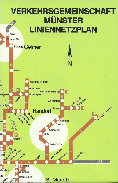 Buch 1983 VGM Liniennetzplan - Münster