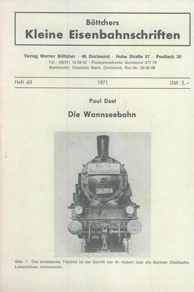 Buch Die Wannseebahn