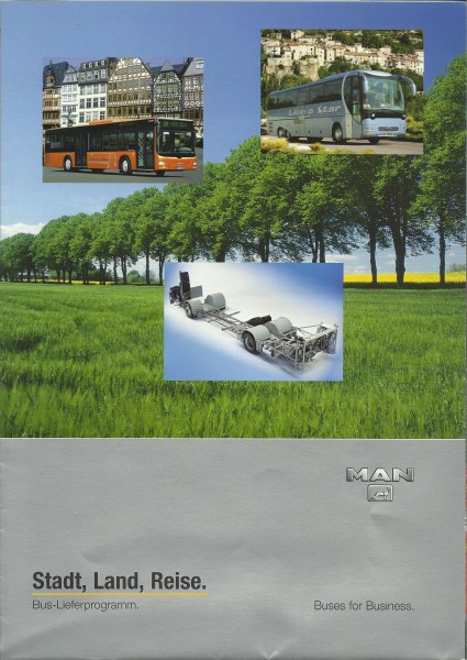 Heft 2004 Prospekt MAN - Stadt Land Reise - Das komplette Bus-Lieferprogramm
