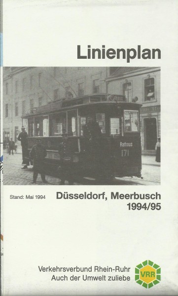 Buch 1994/95 VRR Liniennetzplan - Düsseldorf, Meerbusch
