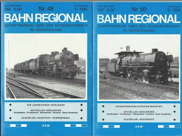 Heft 1995 Konvolut Bahn Regional