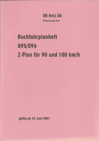Heft 2001 Buchfahrplan Heft 095/096 - DB Netz AG - Niederlassung Nord