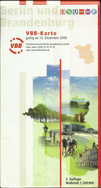 Buch 2006 VBB Karte Berlin und Brandenburg