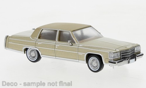 87 Cadillac Fleetwood Brougham metallic beige, 1982,