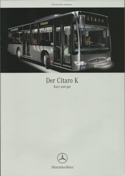 Heft 2006 Prospekt Mercedes-Benz - Citaro K - Kurz und gut